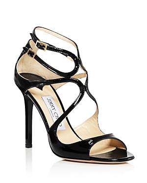 Jimmy Choo Women's Lang Patent Leather High Heel Sandals