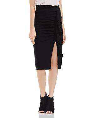 Vince Camuto Ruffle Front Ponte Pencil Skirt