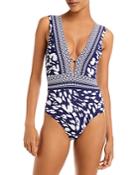 La Blanca Tides Plunge One Piece Swimsuit