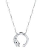 De Beers Forevermark Avaanti Mini Pave Diamond Pendant Necklace In 18k White Gold, 0.15 Ct. T.w, 16-18