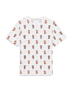 Maison Kitsune Line X Kitsune Allover Print Tee