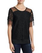 Finity Lace Short Sleeve Top