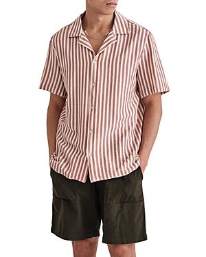 Wax London Didcot Striped Camp Shirt