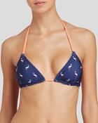 Splendid Palm Beach Prep Reversible Triangle Bikini Top