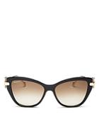 Salvatore Ferragamo Women's Gancino Cat Eye Sunglasses, 55mm