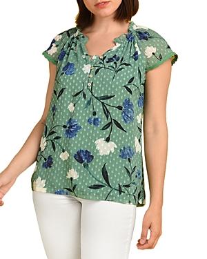 Daniel Rainn Ruffled Neck Top
