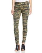 True Religion Halle Mid Rise Skinny Jeans In Distressed Camo