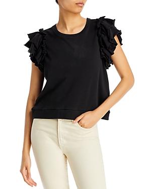Goldie Ruffle Sleeve Sweatshirt
