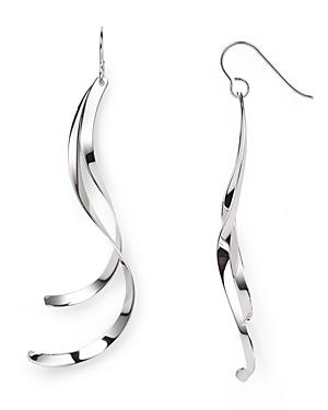 Sterling Silver Twist Flat Drop Earrings - 100% Exclusive