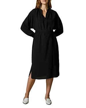 Marina Rinaldi Dosso Belted Long Sleeve Dress