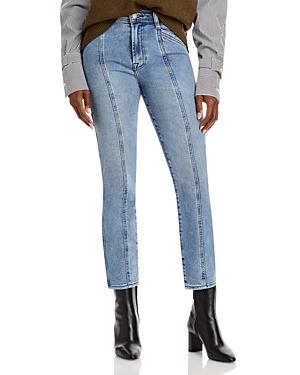 7 For All Mankind Trapunto Front Seam Jeans In Adelphi