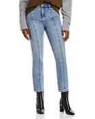 7 For All Mankind Trapunto Front Seam Jeans In Adelphi