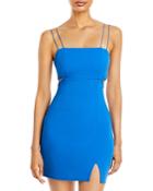 Aqua Side Cutout Mini Dress - 100% Exclusive