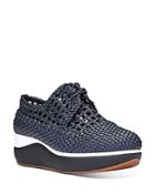 Donald Pliner Women's Woven Platform Sneakers