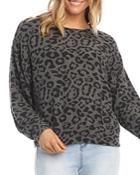 Karen Kane Leopard Print Sweatshirt