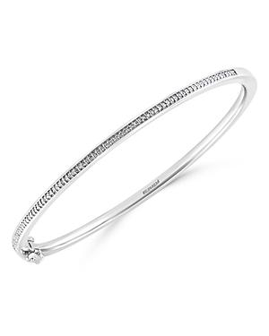 Bloomingdale's Diamond Bangle Bracelet In Sterling Silver, 0.22 Ct. T.w. - 100% Exclusive