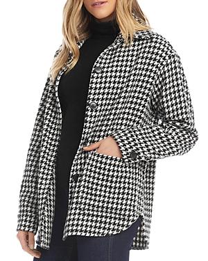 Karen Kane Houndstooth Shirt Jacket