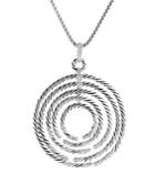 David Yurman Willow Pendant With Diamonds On Chain