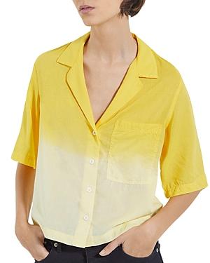 The Kooples Dip Dye Button Front Shirt