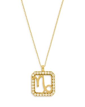 Bloomingdale's Diamond Capricorn Pendant Necklace In 14k Yellow Gold, 0.19 Ct. T.w. - 100% Exclusive