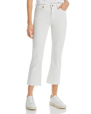 Paige Colette Cropped Flared Jeans In Golden Sand