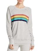 Sundry Rainbow-stripe Sweatshirt