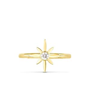 Roberto Coin 18k Yellow Gold Disney Cinderella Diamond Star Ring