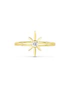 Roberto Coin 18k Yellow Gold Disney Cinderella Diamond Star Ring