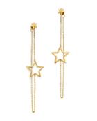 Moon & Meadow Cutout Star Chain Drop Earrings In 14k Yellow Gold - 100% Exclusive