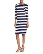 Lauren Ralph Lauren Metallic Stripe Sweater Dress