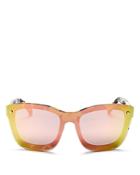 3.1 Phillip Lim Mirrored Square Sunglasses, 152mm