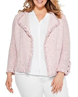 Nic+zoe Plus Fringe Mix Jacket