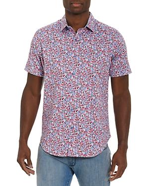 Robert Graham Kiss Of Death Cotton Blend Printed Shirt