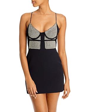 David Koma Crystal Embellished Mini Dress