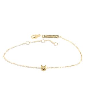 Zoe Chicco 14k Yellow Gold Itty Bitty Symbols Cat Chain Bracelet