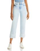 Versace Jeans Couture Nina Straight Fit Jeans In Indigo