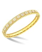 Roberto Coin 18k Yellow Gold Roman Barocco Diamond Square Cluster Bangle Bracelet