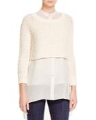 Eileen Fisher Organic Cotton Crop Sweater