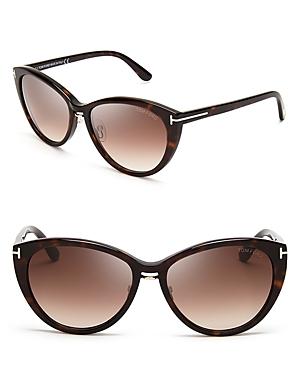 Tom Ford Gina Cat Eye Sunglasses, 57mm