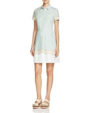 Tory Burch Emmy Mosaic Print Shirt Dress