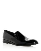 Armani Men's Patent Leather Smoking Slippers