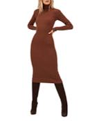 Astr The Label Abilene Ribbed Sweater Dress
