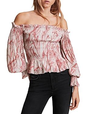 Allsaints Lara Grasmere Off The Shoulder Top
