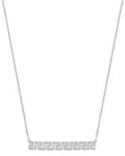 Bloomingdale's Diamond Geometric Bar Necklace In 14k White Gold, 0.4 Ct. T.w. - 100% Exclusive