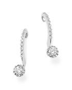 Diamond Solitaire Drop Earrings In 14k White Gold, .55 Ct. T.w. - 100% Exclusive