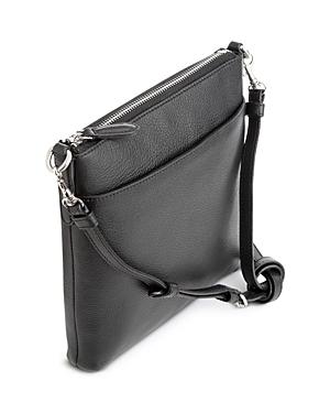 Royce New York Pebble Grain Leather Crossbody