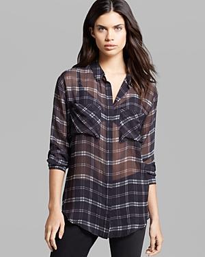 Pjk Patterson J. Kincaid Blouse - Spade Plaid