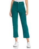 Levi's Wedgie Straight Corduroy Jeans In Evergreen