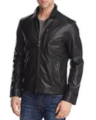 John Varvatos Collection Slim Fit Leather Jacket