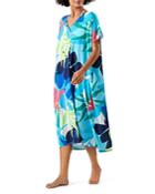 Tommy Bahama Paloma Palms V Neck Tunic Swim Cover-up